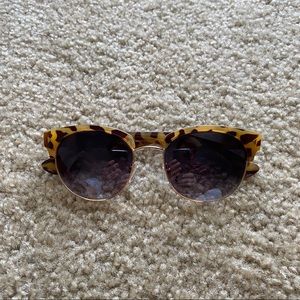 BOGO New Tortoise Half Rim Retro Sunglasses